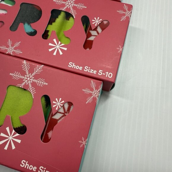 Nordstrom Rack Christmas Socks Lot of 3 | Women’s Low Cut Ankle Holiday Gift Siz - Picture 3 of 5